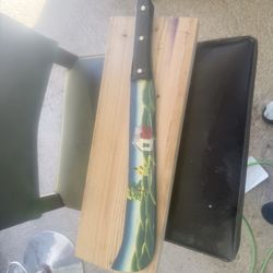 Wooden Machete Painted