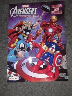 Avenger book and figure