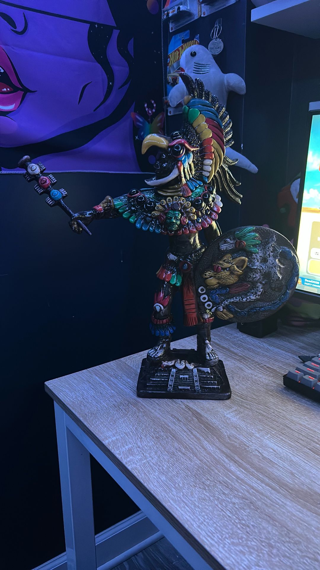 Aztec Statue Made Of Fish Skin