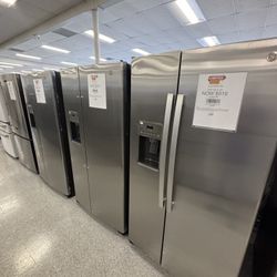 GE Side By Side Refrigerator $819