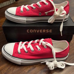 Girls Pink Converse All Star Chuck Taylor Shoes