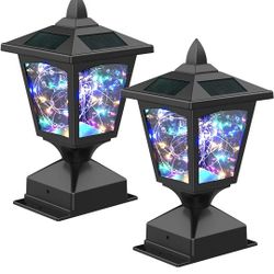 Landscape Decoration Lighting for Fence Deck or Patio (2 Pack)