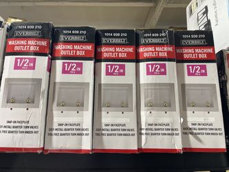 Everbilt 1/2 in. Brass PEX-A Barb x 3/4 in. MHT Washing Machine Outlet Box - New