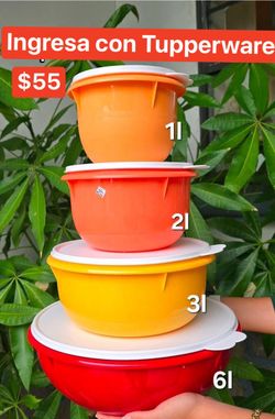 Tazones Tupperware 