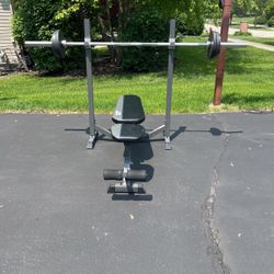 Weight Bench And Weights