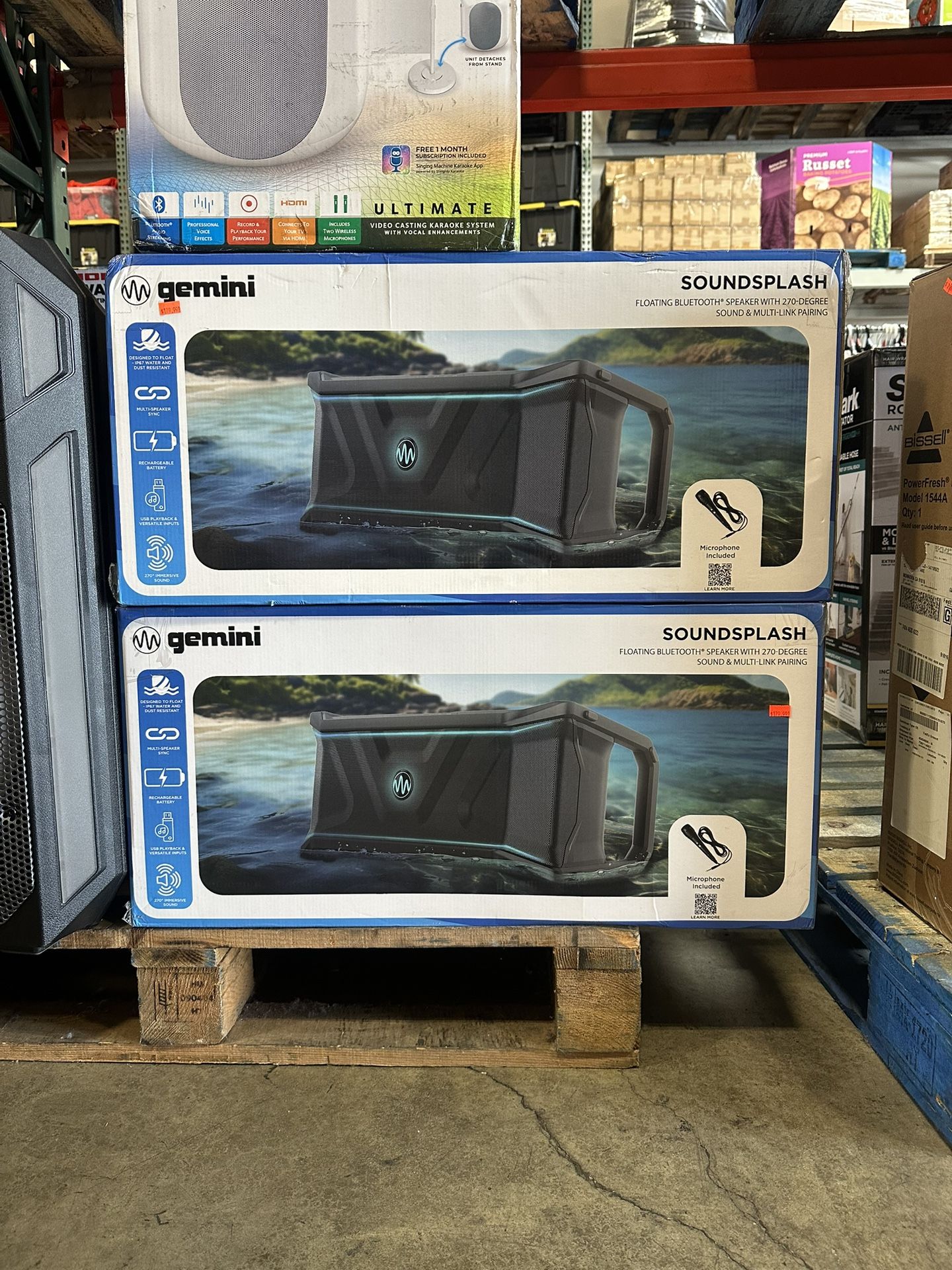 Gemini Soundsplash Floating Bluetooth Speaker With 270 Degree Sound And Multi-Link Pairing Brand New In Box