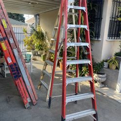 Excellent Condition, Different Sizes Fiberglass A Frame Ladders