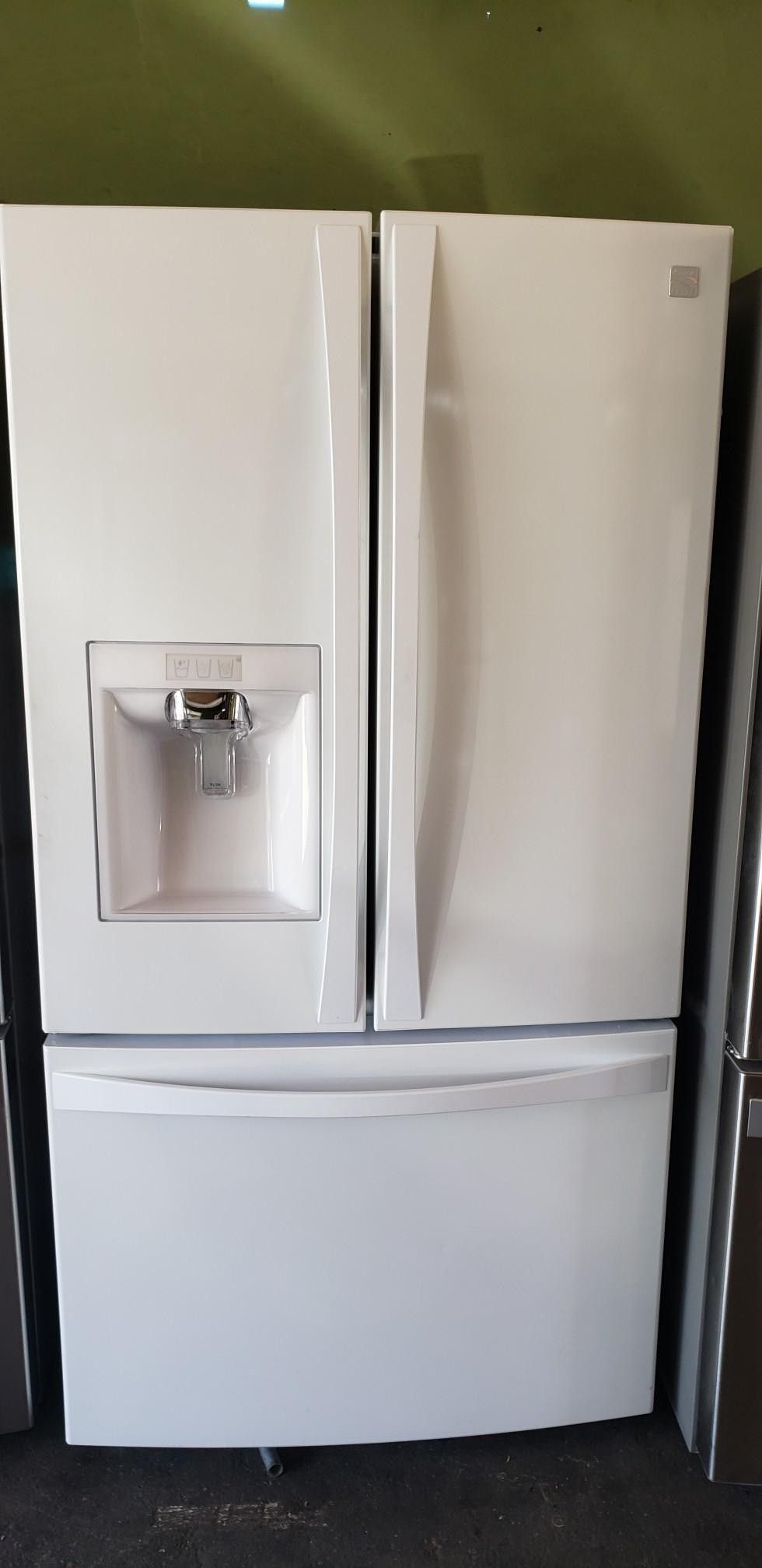 BEAUTIFUL REFRIGERATOR FRENCH DOOR WHITE KENMORE ELITE