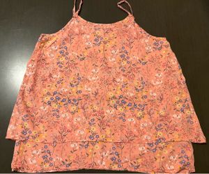 Old Navy girls' floral camisole top, size 10/12 L