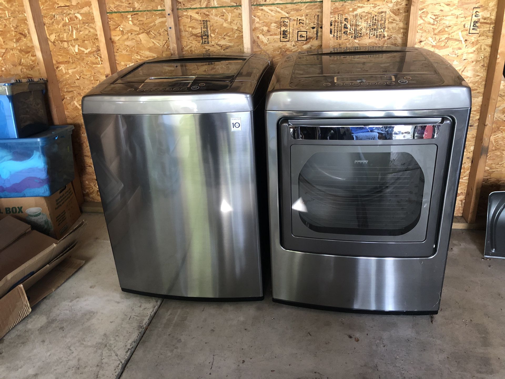 LG Stainless Washer & Dryer Excellent