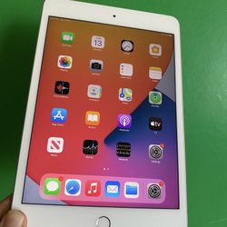 128GB Apple IPad Mini 4th Generation (Latest IOS 15/ Retina Display/ Touch ID) Good condition with Accessories