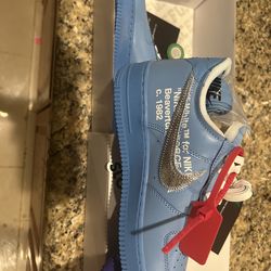Off white Air Force sneaker size 9