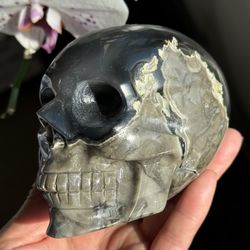 Volcanic Agate Skull 