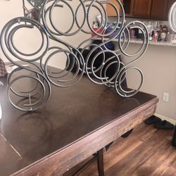 Rod Iron Wine Rack