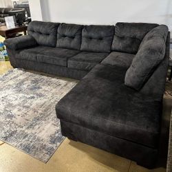 Black/Gray 2pieces Sectional, Seccional, Couch/ Delivery Available,  Financing Options 