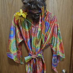 70s HIPPIE FLOWER CHILD COSTUME