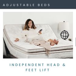 Custom Comfort Split Cal King Mattress And Adjustable Base