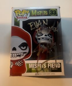 Rare Funko Pop - MISFITS FIEND & signed by Jerry Only (bassist & vocals)