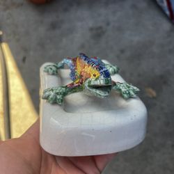 Vintage Gaudí Park Güell Lizard Ceramic Dish – Barcelona (1994)