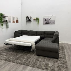 Sectional Couch With Pullout Couch - Free Delivery 