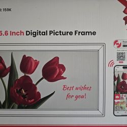64GB Frameo 15.6" Digital Picture Frame Large 1920 x 1080 IPS FHD Touch Screen WiFi Electronic Photo Frames Share Moments Instantly Anywhere