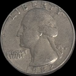 1982 D Quarter Error Fill In Mint Mark DDO/DDR