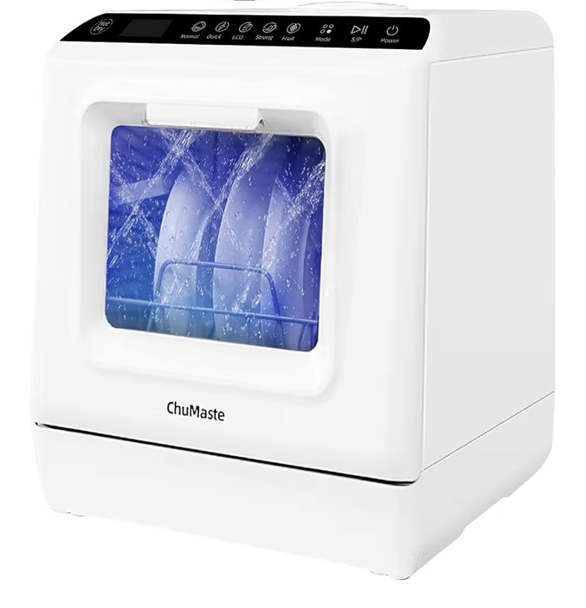 Portable Dishwasher Countertop, Countertop Dishwasher With Water Tank, Counter Top Dishwasher With 5 wash Programs, It can also be connected to the ta