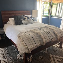 West Elm Reclaimed Queen Bed and Dresser Set (Sold separate Or Together)