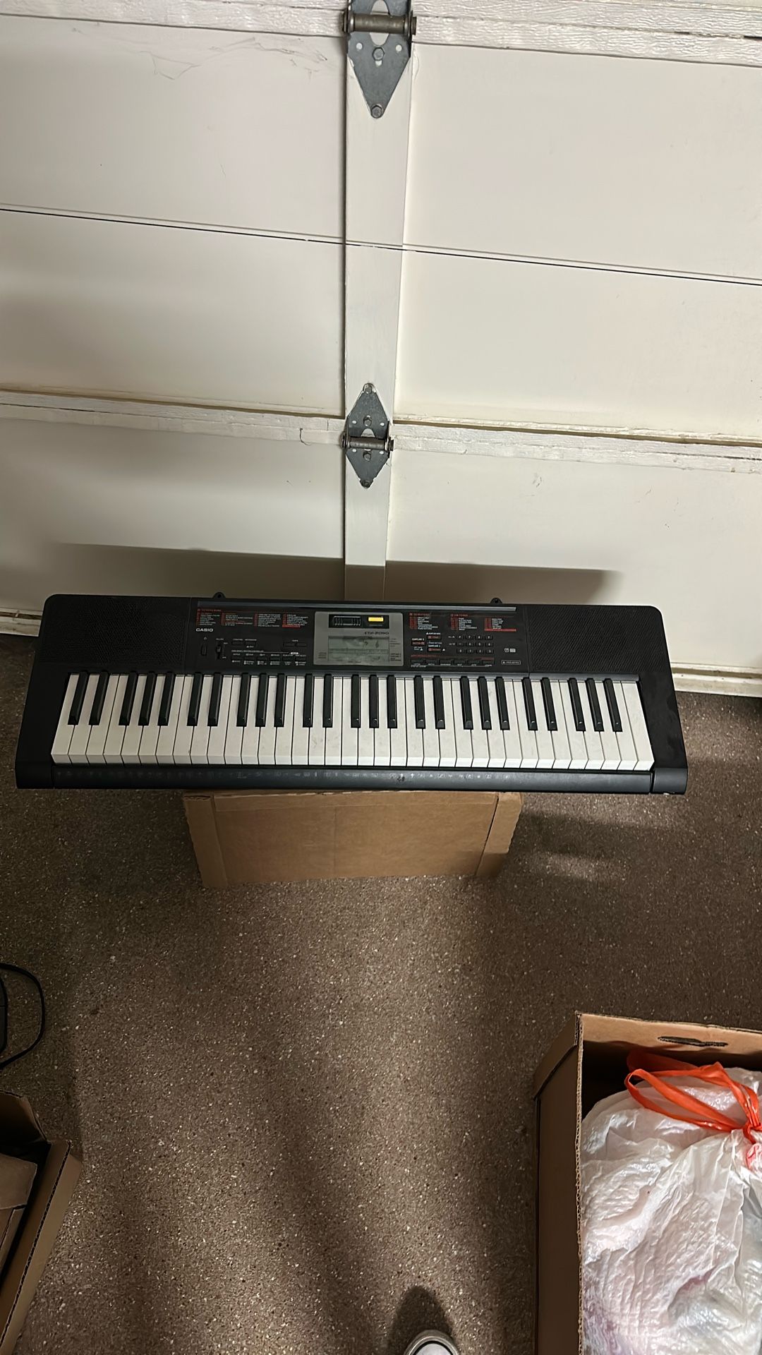 Casio Black Keyboard piano! Visibly Used MISSING CABLE