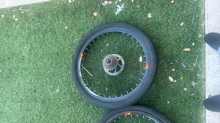24" MTB Mountain Bike Wheel 55-507 - Black - Needs Tube