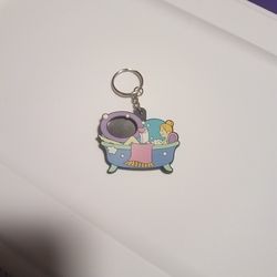 New bubble bath picture frame keychain