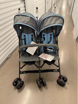 New Dream On Me Volgo Twin Double Umbrella Stroller Side by Side Lightweight Travel