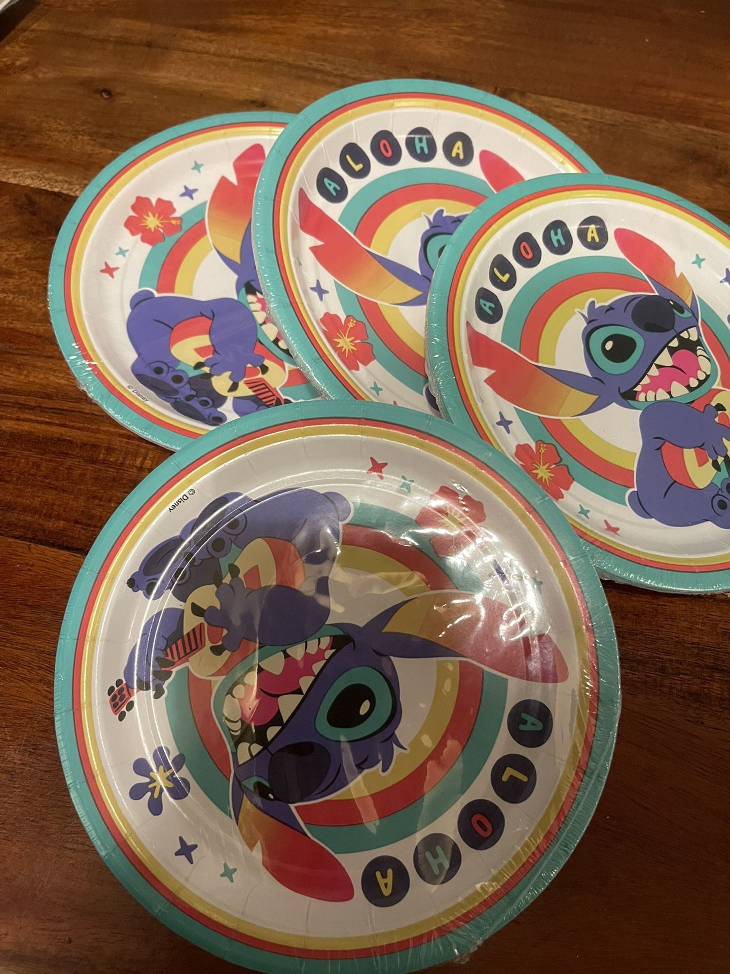 Stitch Birthday Cake Plates