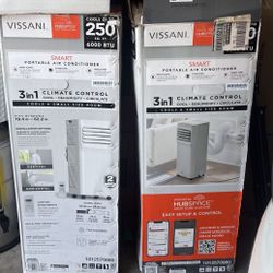 2 Vissani portable Air Conditioners