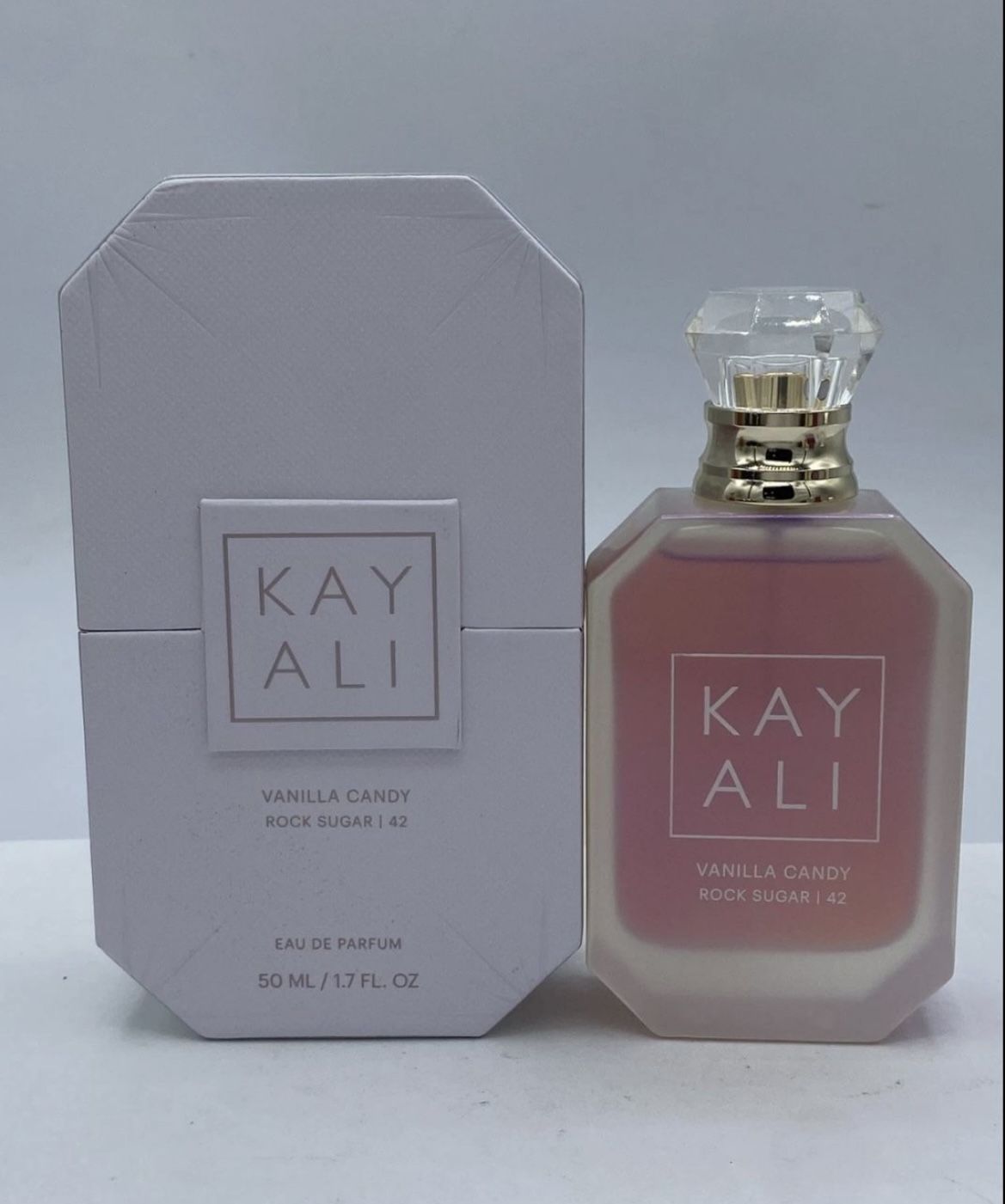 Huda Beauty Kayali Vanilla Candy Rock Sugar 42 Spray 1.7 oz. 50 Ml About95% Full Authentic *See Details*