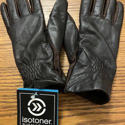 Leather Isotoner Gloves