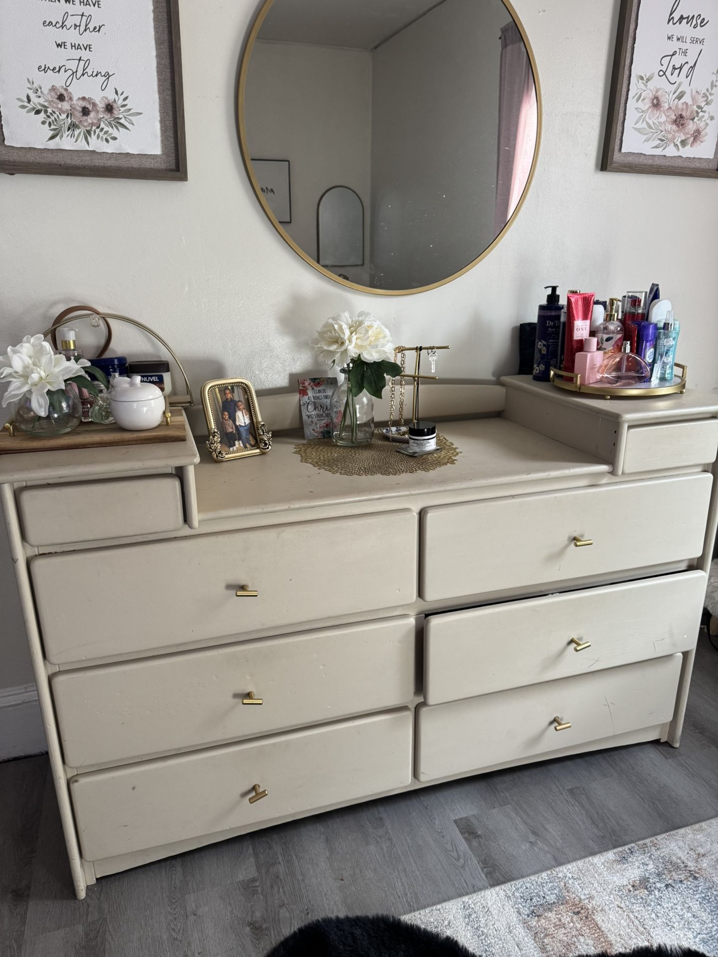 Real Wood Dresser 8 Drawer