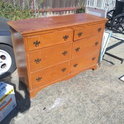 Dresser Solid Wood Vintage 6 drawers 