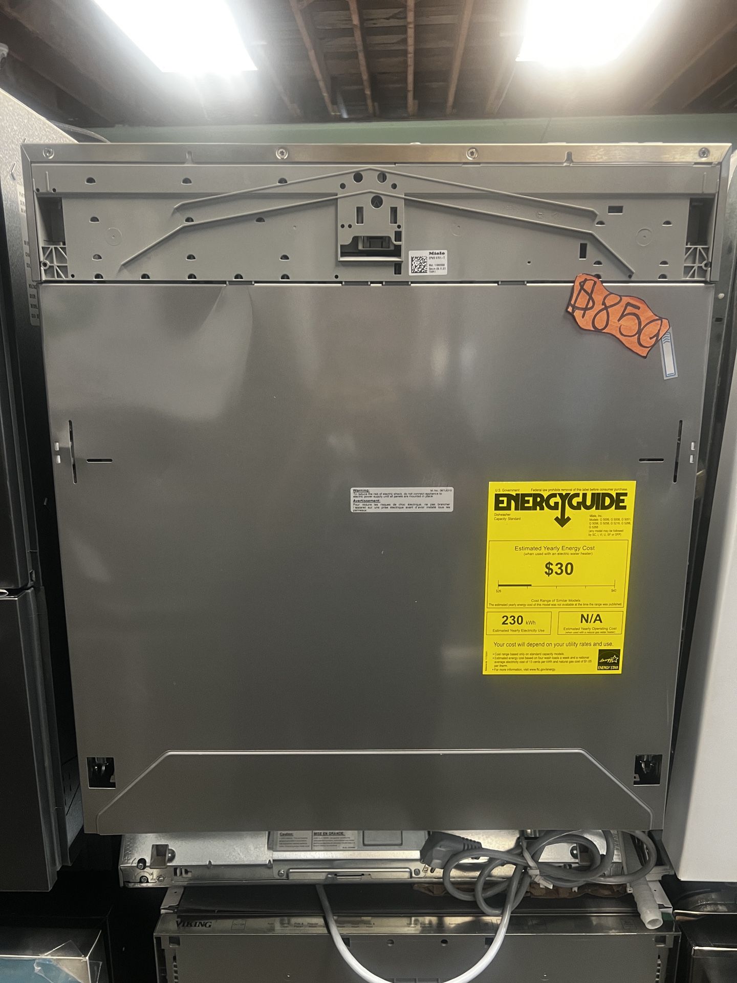 Miele 24 inch fully integrated dishwasher