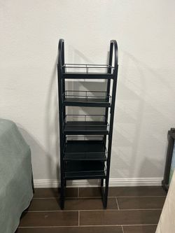 Black metal 5 tier sturdy shelf
