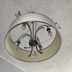 White Chandelier With Four Lights