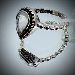 New Sterling Moonstone Ring 6