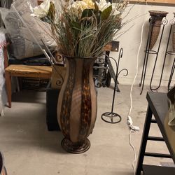 Decorative Metal Floor Vase