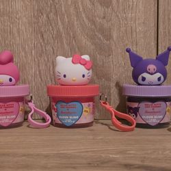 NEW Hello Kitty Sweethearts Cloud Slime Bundle of 3