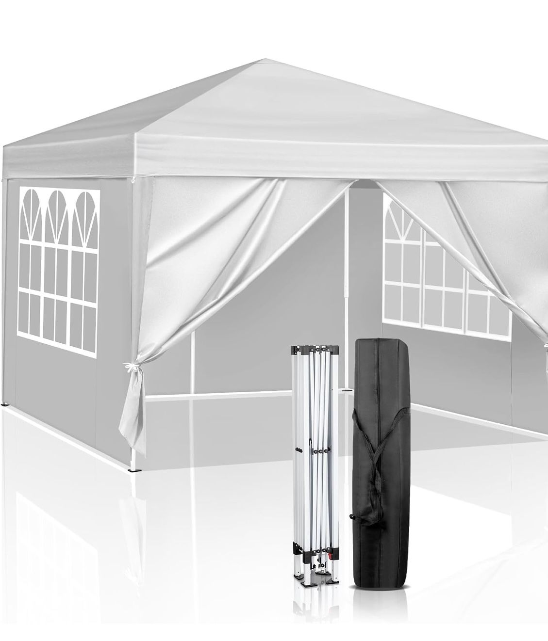 10x10 Pop Up Canopy Tent with Sidewalls, Outdoor Gazebo Canopy