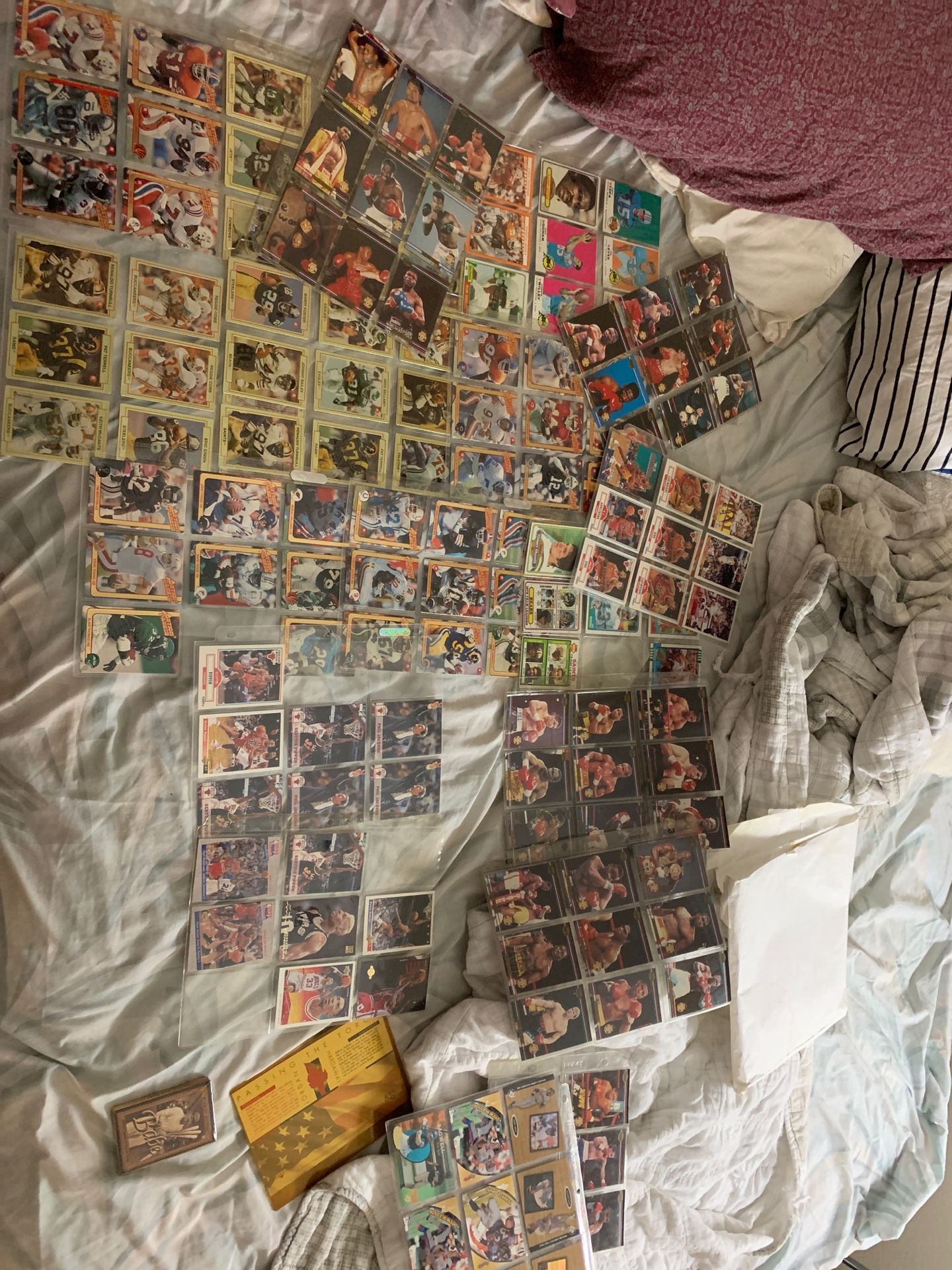 Basketball cards boxing cards football cards