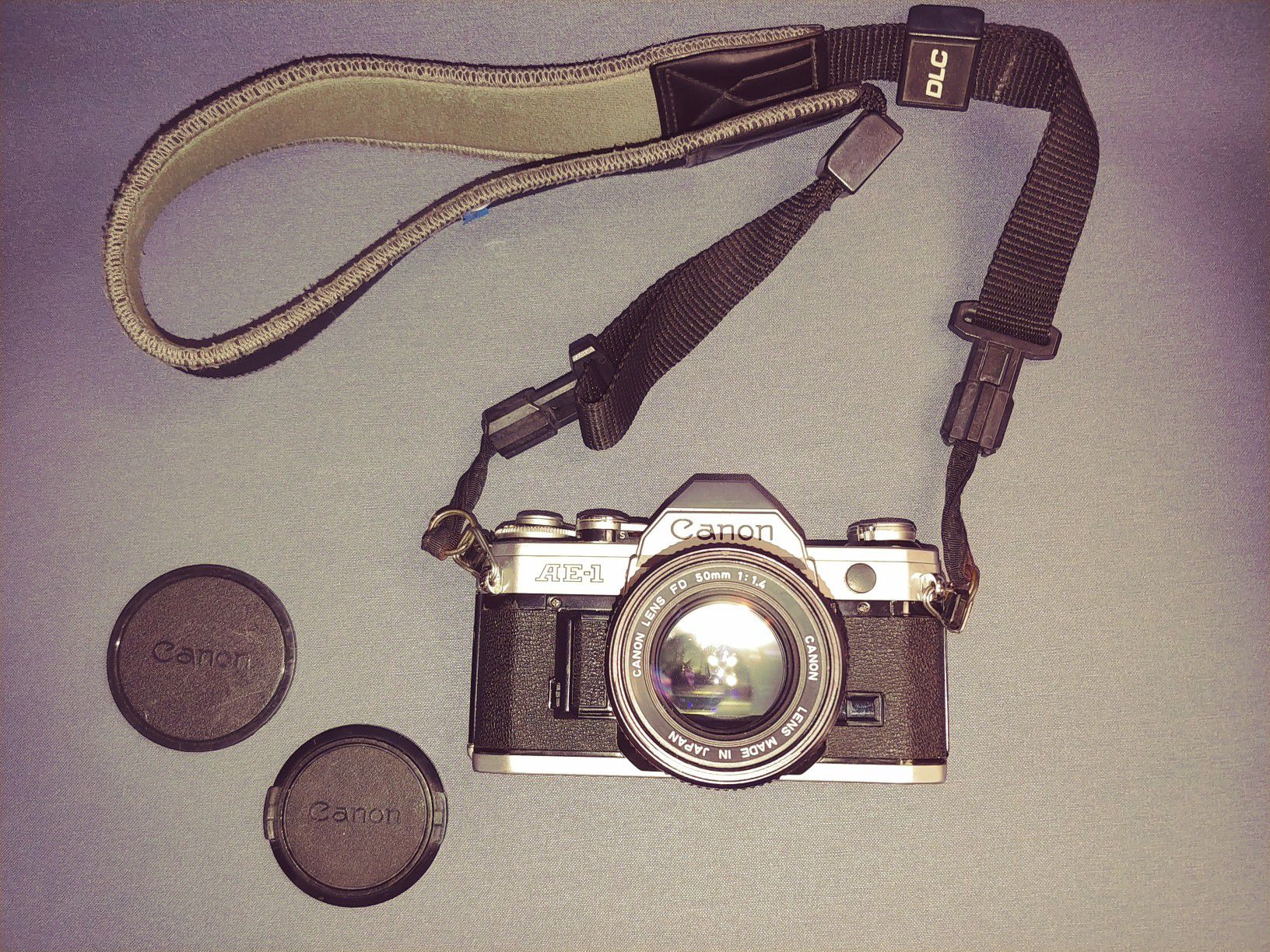 CANON AE-1 Film SLR Camera with CANON FD 50m0m F1.4 Lens and Vivitar 20-135mm F3.5-4.5 Zoom Lens