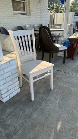 8 Dinning table wood chairs all for $50
