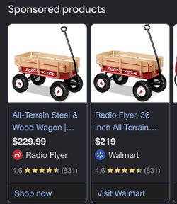 RADIO FLYER WOOD WAGON
