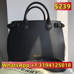 Burberry Leather Handbag with Strap